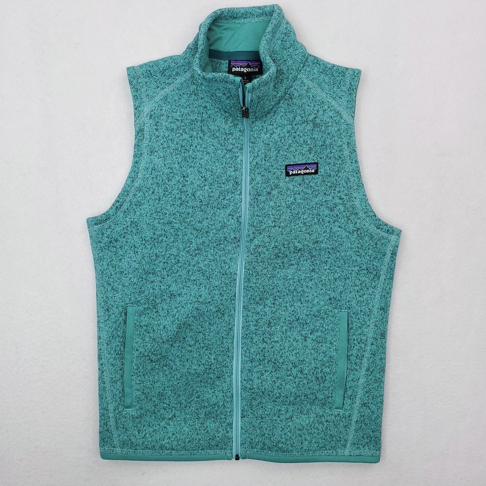 Patagonia Better Sweater Vest Women Small Green Fleece Outdoor Hiking 25885 2013